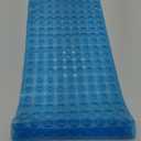 AmazerBath Shower Mat Non Slip 40 x 16 Inches, Bathtub Mat Shower Stall Mats with Suction Cups and Drain Holes, Non Slip Bath Mat for Tub for Elderly & Kids, Clear Blue