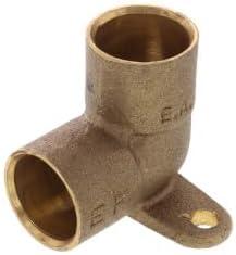 1/2" C x C Cast Brass 90-Degree Drop Ear Elbow Pack of 25