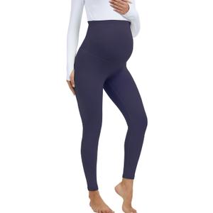 VIMPEP 25 Maternity Leggings Stretchy Over The Belly Pregnancy Workout Active Wear High Waisted Seamless Soft Yoga Pants 311