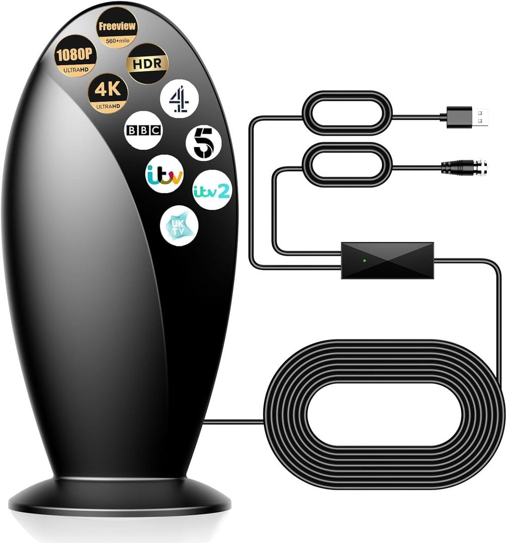 Digital TV Antenna Indoor,1200+ Miles
