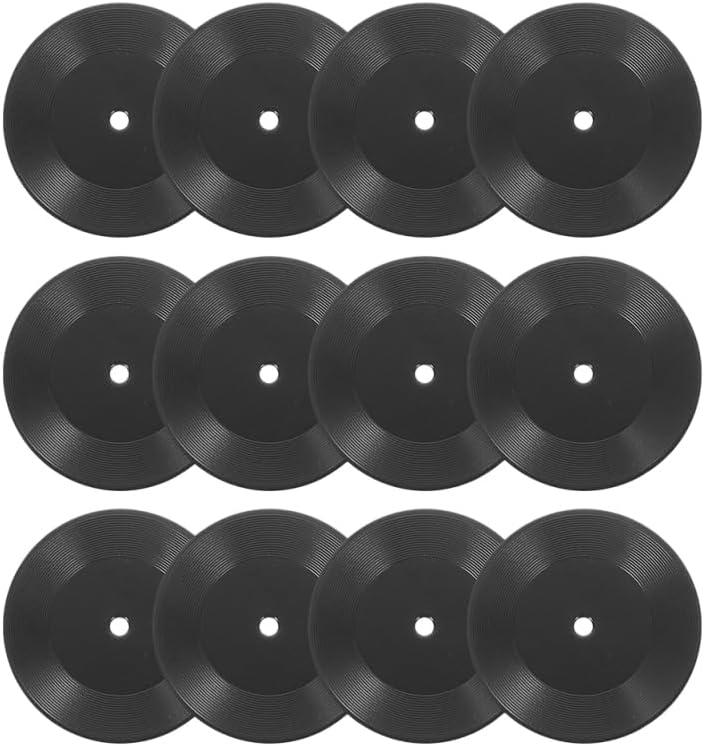 36pcs Miniature Simulated Record Models for Dollhouse Decoration 1:12 Scale Mini House Accessories Wear Resistant Mini Record Blank Records