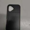 Nvollnoe Compatible with iPhone 17 Case with Card Holder Dual Layer Heavy Duty Protective Shockproof Hidden Card Slot Slim Wallet Phone Case for Women&Men 6.3 inch(Black)