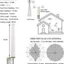 Omni-Directional 5G 4G LTE Antenna ts9 SMA/Outdoor WiFi Long Range/Cell Phone Antenna 698-3800MHz 12dBi for Modem/Router/Cell Signal Booster
