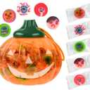3 x 120 PCS Halloween Small Hard Candy  Packed in A Pumpkin Jar  Individually Wrapped Themed Colors & Designs  Trick Or Treat Candies - Bulk Candys Great Use, For Kids, Trick or Treat, Party Favor, Classrooms, Goodie Bags (Halloween) (EXP 06/18/27)