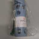 Lifefactory 22-Ounce Glass Water Bottle with Active Flip Cap and Protective Silicone Sleeve, Denim