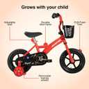 JOYSTAR 10 & 12 Inch Kids Bike for Boys and Girls Ages 1-4 Years, Toddler Bike with Training Wheels & Basket, Detachable Parent Push Handle, Kids Pedal Bike, Multiple Colors