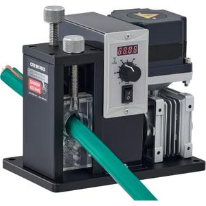 CREWORKS 200W Automatic Wire Stripper Machine, Speed Adjustable Electric Wire Stripping Machine with Real-Time Speed Display, Cable Stripper Machine for 0.04-1 in. Copper Wire Peeling Recycling