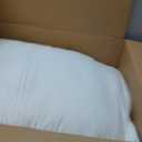 Goose Down Fiber Pillows, Gusseted Pillows Queen Size Set of 2, Queen 18*28