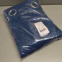 NICETOWN Patio Blackout Curtain Panels - Extra Wide Sliding Door Thermal Insulated Drape, Privacy Room Divider Curtain for Bedroom Office (Moroccan Blue, 66 x 118 Inch Long)