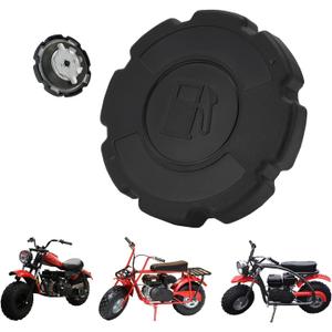 Funparts Gas Fuel Tank Cap for CT200U BT200X CT200U-EX Predator 212cc Baja MB165 MB200 Engine GX160 GX200 37mm 168F RT200 196cc Mini Bike Go Kart Black