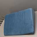 Bed Wedge Pillow for Side Sleeping, Body Side Wedge Pillow for Bedsores Prevention, After Surgery, Knees Elevated, Pregnancy, Non Slip 40 Degree Triangle Body Positioners for Patients (Blue)