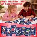 28 Pack Valentines Day Gifts for Kids LED Finger Lights Toys with Valentines Day Cards for Kids Classroom, Non-Candy Class Exchange Gifts Valentine Party Favors Bulk for Boys Girls