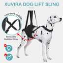 Dog Lift Harness - Post Surgery Support for Senior Dogs & Hip Dysplasia, Adjustable Sling for Small/Medium/Large Dogs, Potty-Friendly & No-Slip Design with Reflective Safety, M (Black)
