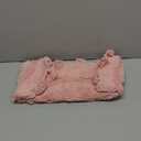 Half Circle Boho Rug with Tassels for Bedroom Extra Soft Cotton Blush Pink Bath Rugs Beautiful Handcrafted Crochet Boho Bathroom Rugs Non-Slip Absorbent Washable Cute Bath Mat for Bathroom Home Decor (1'10" x 3'1" (Semicircular))