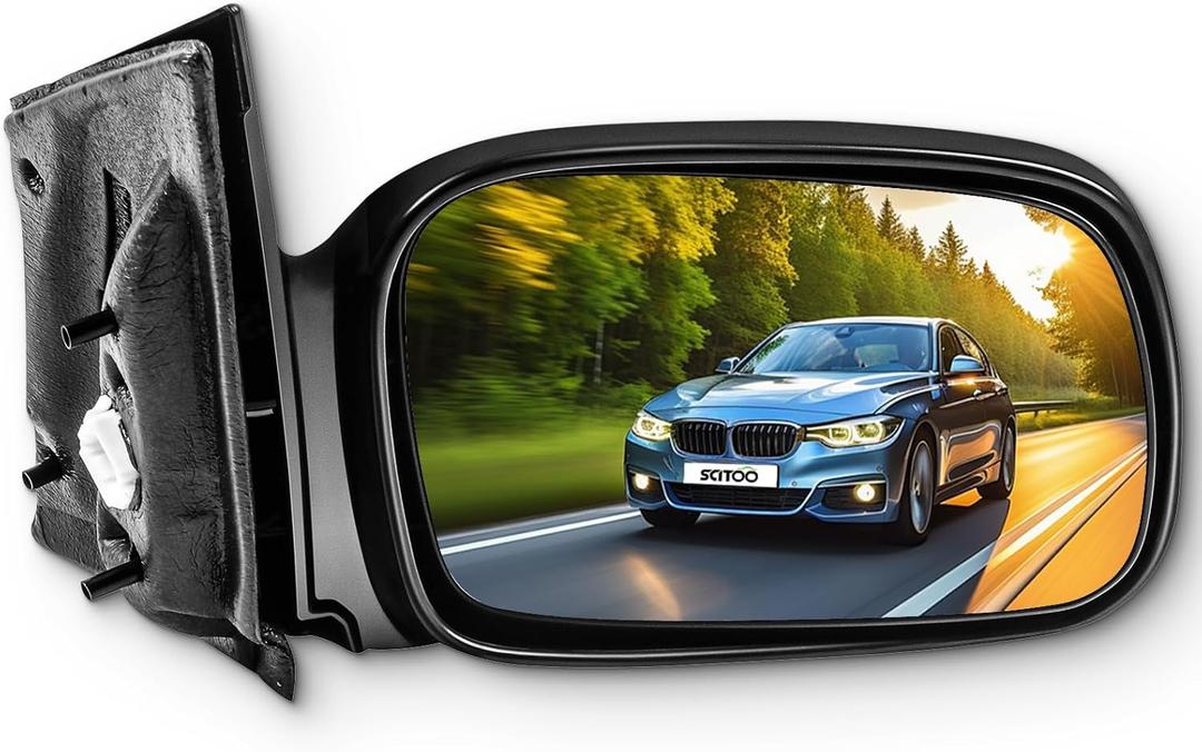 SCITOO Passenger Right Door Mirror fit 2006-2011 For Honda Civic Coupe Power Side Mirror Adjusted Non-Folding Non-Extended