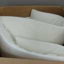 Vekkia King Bed Wedge Pillow for Headboard Gap/Bed Gap Filler/Mattress Wedge to Fill 0-6" Gap Between Headboard and Mattress (White 76"x10"x6")