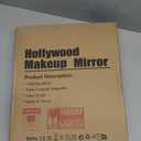 FENCHILIN Lighted Makeup Mirror Hollywood Mirror Vanity Makeup Mirror with Light Smart Touch Control 3Colors Dimmable Light Detachable 10X Magnification 360Rotation(White)