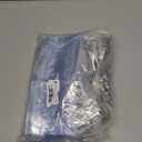 Clear Plastic Horizontal Name Tag Holder and Metal Badge Clip with Vinyl Straps Waterproof PVC ID Card Holders (100 Pack, Horizontal Large 3x4)