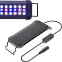 Pawfly 6 W Terrarium Light for 6" to 10" Terrariums Extendable Reptile Tank Light with Full Spectrum Brilliant White Blue Red Lights with Day & Night Modes and Adjustable Brightness