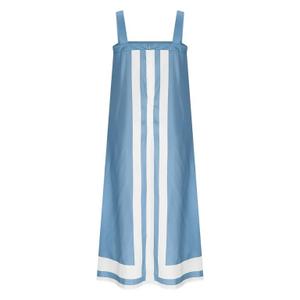 Taqqpue Women's Smocked Maxi Dresses Summer Solid Color Square Neck Sleeveless Beach Sundress Casual Flowy Spaghetti Strap Swing A Line Long Dress, Size Small