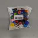 Letter Beads 3D Acrylic 21mm x 15mm P Loose for Jewelry Making Bracelet Necklaces Keychain Phone Bag Chain Key Chains(Mixed Color P)