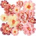 MotiMind 12 Pcs Large Colorful Tissue Paper Flowers 20" 10'' Giant Fiesta Paper Flowers Mexican Pom for Carnival Party Wall Backdrop Decoration Wedding Birthday (Vintage Color)