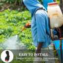 POPETPOP Agricultural Spray Nozzles Windproof Sprayer Nozzle Tips 2.36 Inch Fan Spray Atomizing Replacement for Gardens Farms Orchards