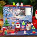 Christmas Advent Calendar 2025 with 4 Cute Jumbo and 20 Mochi Squishy Assorted Toys, 24 Days Countdown Calendar, Xmas Stocking Stuffers Gifts for Thanksgiving Boys Girls Christmas Party Favor