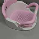 Baby Bath Seat for Babies 6 Months & Up Sitting Up, Non-Slip Baby Bath Chair with Suction Cup, Safe and Comfortable Portable Infant Bath Seat for Bathroom, Bathtub Tub, Easy to Clean (Pink)