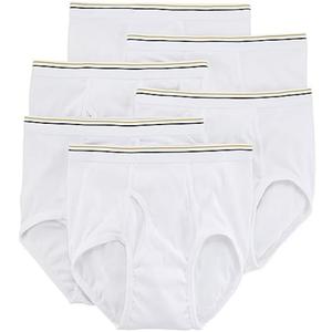 Stafford 6 Pack 100% Cotton Full-Cut Briefs White (32) Size L