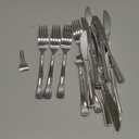 Goodluck 150PCS Silver Plastic Silverware, Silver Utensil Disposable, Plastic Cutlery Set of 50 Forks, 50 Spoons, 50 Knives for Wedding, Party, Christmas