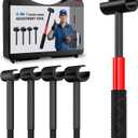 4 in 1 Door Hinge Adjustment Tool Upgraded,Hinge Gap Adjusting Wrench,Door Repair Kit for Residential and Commercial,Hinge Wrench Bender Set with Rubber Grip,Cabinet Alignment Fits 14mm-25mm Hinges