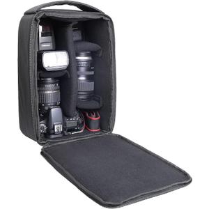 Roomy Camera Protective Bag Insert Waterproof Lens Pouch Shockproof DSLR SLR Carrying Case with Thicken Partition Padded Liner for Sony Canon Nikon Camera Flash Light & Accessories