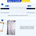 Stretch Film, RAZCC Stretch Wrap Industrial Strength, Shrink Wrap for Pallet Wrap, Heavy Duty Clear Plastic Wrap with Handles, Moving Wrapping Plastic Roll, 15" x 1000 Ft Per Roll, 60 Gauge, 4 Pack