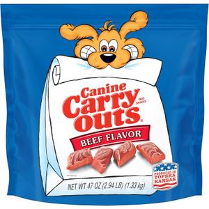 Canine Carry Outs Dog Treats, Beef Flavor, 47 Ounce (2.9 Pound (Pack of 1))
