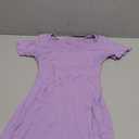 MiiVoo Women's Short/Long Sleeve Casual Mini Dress Square Neck Stretchy Bodycon Party Club Short Dresses (Medium)