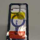 CENHUFO Privacy for iPhone 15 Pro Max Case, Full Body Phone Case [Compatible with Magsafe] Built-in 9H Tempered Glass Privacy Screen Protector and Magnetic Ring Stand, Clear Camera Lens Cover -Blue