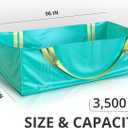 TidyFriend Dumpster Bag for Waste Management Hold up to 3,500 lbs, Heavy Duty, Reusable & Foldable Yard Waste Container for Home Renovation & Yard Cleanup, Debris, Landscaping, Roofing Shingles