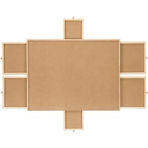 Tradeopia Deluxe Wooden Puzzle Board with 6 Drawers for 1500 Pieces Puzzles, Smooth Working Surface, Ideal Puzzle Accessories for Adult and Teen, 92 x 73 x 8.5 Cm Tradeopia Deluxe Wooden Puzzle Board with 6 Drawers for 1500 Pieces Puzzles, Smooth Working Surface, Ideal Puzzle Accessories for Adult and Teen, 92 x 73 x 8.5 Cm