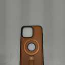 for iPhone 15 Pro Max Leather Case with Stand, Anti-Slip Grip Ring, Fits for MagSafe (Brown, iPhone 15 Pro Max)