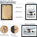 20x28 Picture Frame Set of 5, Black Poster Frame, Display Pictures 16 x 24 with Mat or 20 x 28 Without Mat for Horizontal or Vertical Wall Mounting, Wall Gallery Frame, 20x28-5PACK