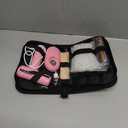 MONVICT Cordless Hot Glue Gun Kit, USB-C Rechargeable Mini Pink Glue Gun with 40 Pcs Premium Glue Sticks, 10 Pcs Craft sticks, Carrying Case, Smart Power-Off Hot Melt Glue Gun for DIY Craft Gift