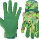 HANDLANDY Gardening Gloves for Women, Breathable Ladies Leather Garden Yard Gloves Best Gift for Gardeners