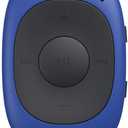 AGPTEK G02 8GB Clip MP3 Player with FM Shuffle, Portable Music Player with Sweatproof Silicone Case for Sports, Blue