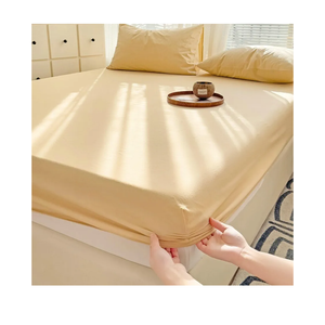 ANAZOZ Polyester Cotton Fitted Sheets Super King Light Khaki 8 inch Pocket, Solid Color Fitted Bed Sheets with 2 Pillowcases, 79"x87"