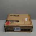 VASAGLE Shoe Rack, 5-Tier Shoe Storage Organizer for Entryway and Closet, Holds 12-16 Pairs of Shoes, 4 Fabric Shelves, Steel Frame, Industrial, Rustic Brown and Black ULBS036B01