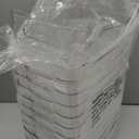 12 PACK Multi-Use Clear Plastic Storage Bins for Organizing w/ Labels - Home, Kitchen, Bathroom, Office, Pantry Cabinet Shelf Organizer Bins - SOHO Collection, RV, Fridge Organization Containers (Medium)