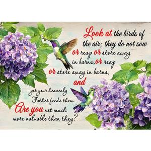 Puzzles for Adults 1000 Pieces, Christian Bible Jigsaw Puzzles - Hummingbird's Whisper, Impossible Christian Bible Puzzle for Seniors Families, 27.56x19.69 Inches, 1:1 Poster, Letter on The Back