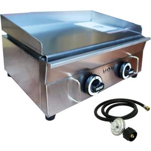 Commercial LPG Gas Griddle with Pressure relief valve Grill Griddle Tabletop Flat Top Countertop Restaurant Griddle Grill Teppanyaki Grill