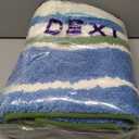 DEXI Striped Bath Mats for Bathroom 43x24, Washable Absorbent Bathroom Rugs with Non Slip Backing, Extra Soft Plush Microfiber Shower Rugs for Tub, Floor, Sink, Blue and Green